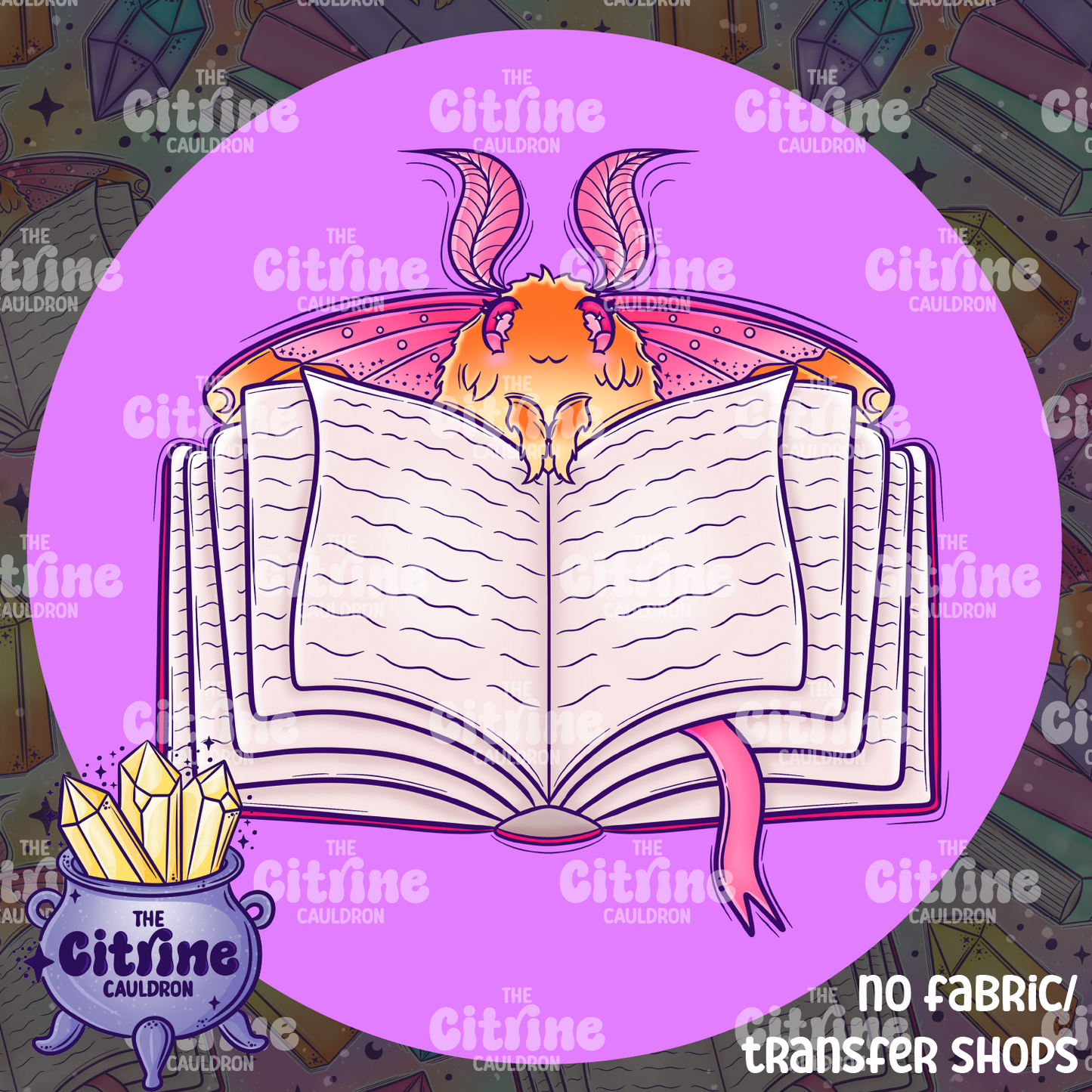 Moth Library - Sublimation PNG