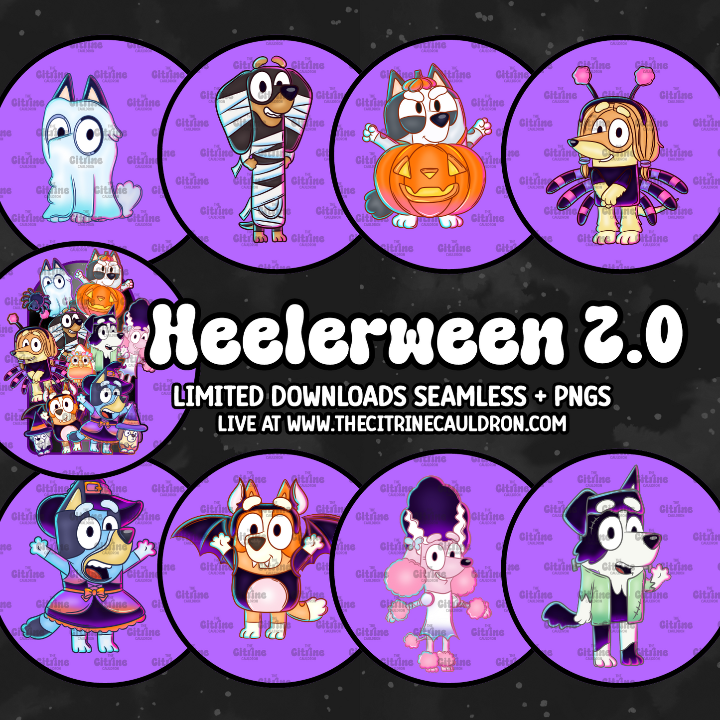 Heelerween 2.0 - Sublimation PNG