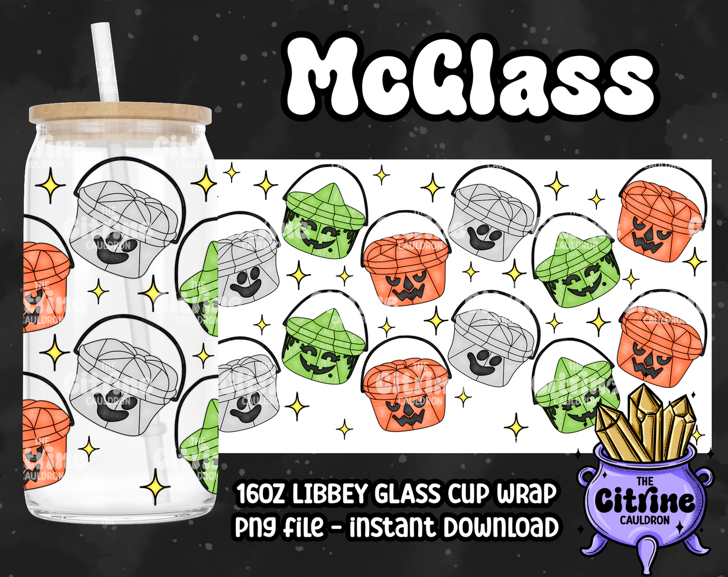 McGlass - PNG Wrap for Libbey 16oz Glass Can