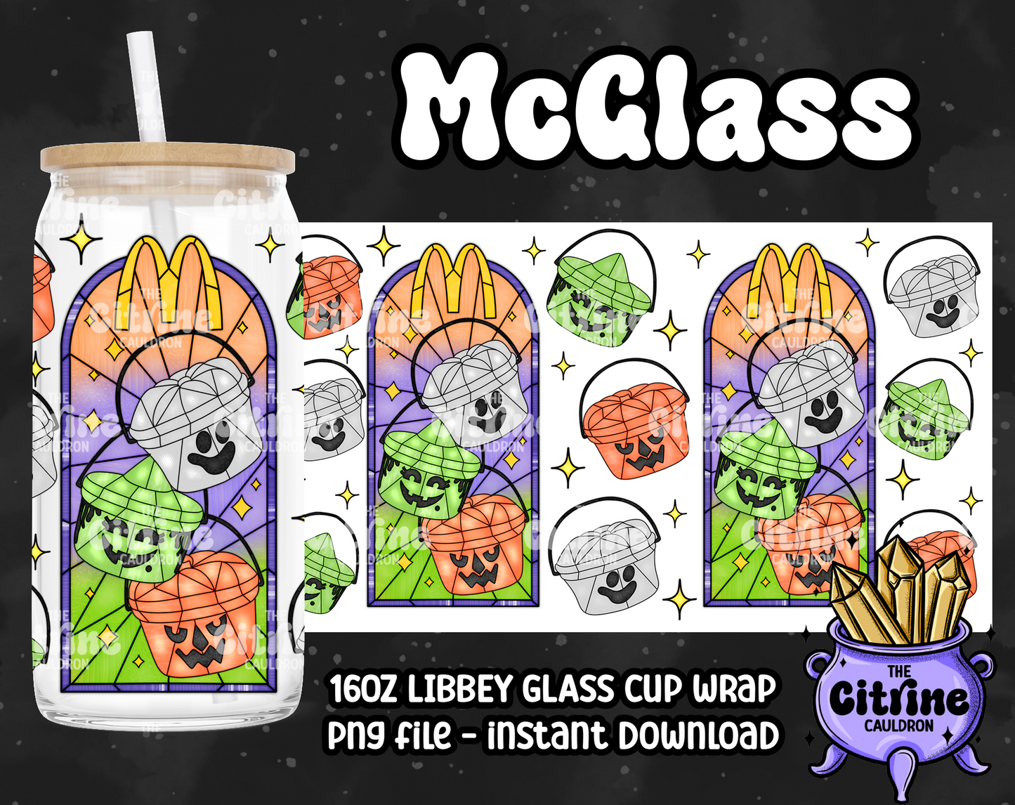 McGlass - PNG Wrap for Libbey 16oz Glass Can