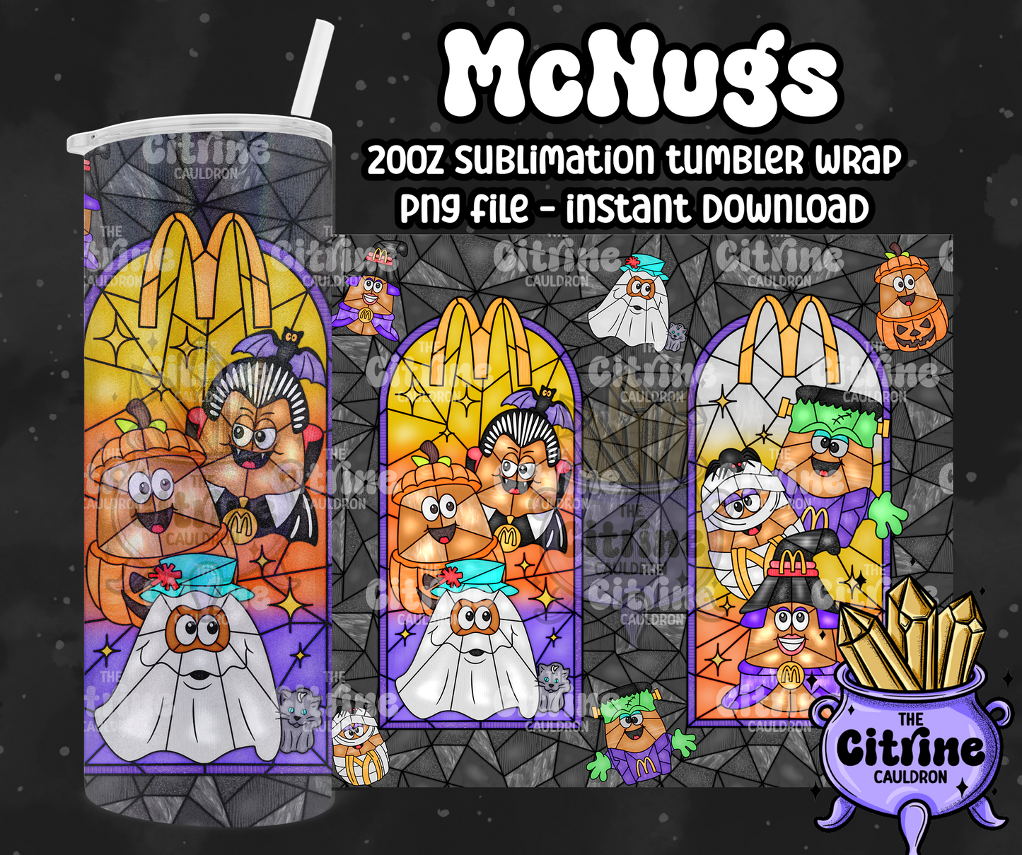 McNugs - PNG Wrap for Sublimation 20oz Tumbler