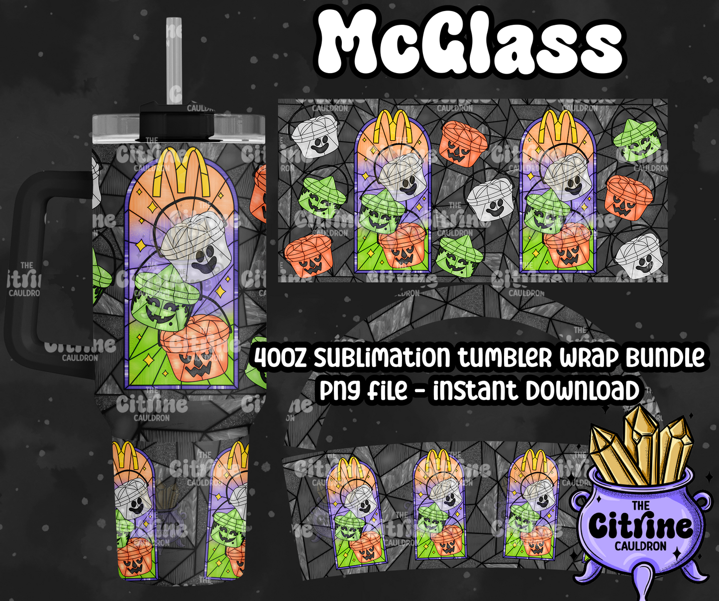 McGlass - PNG Wrap for Sublimation 40oz Tumbler