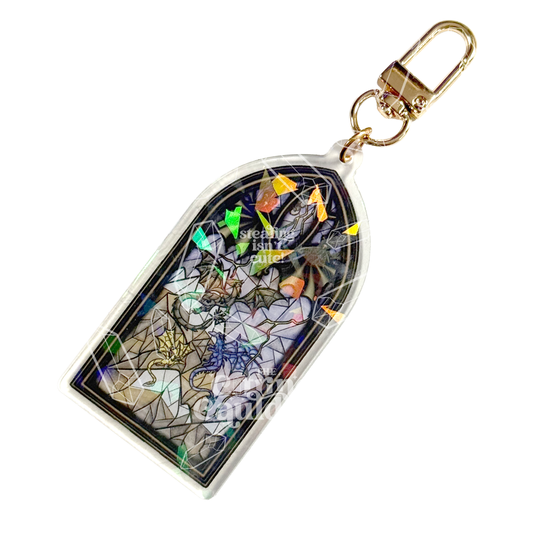 Dragon Glass - Holographic Acrylic Keychain