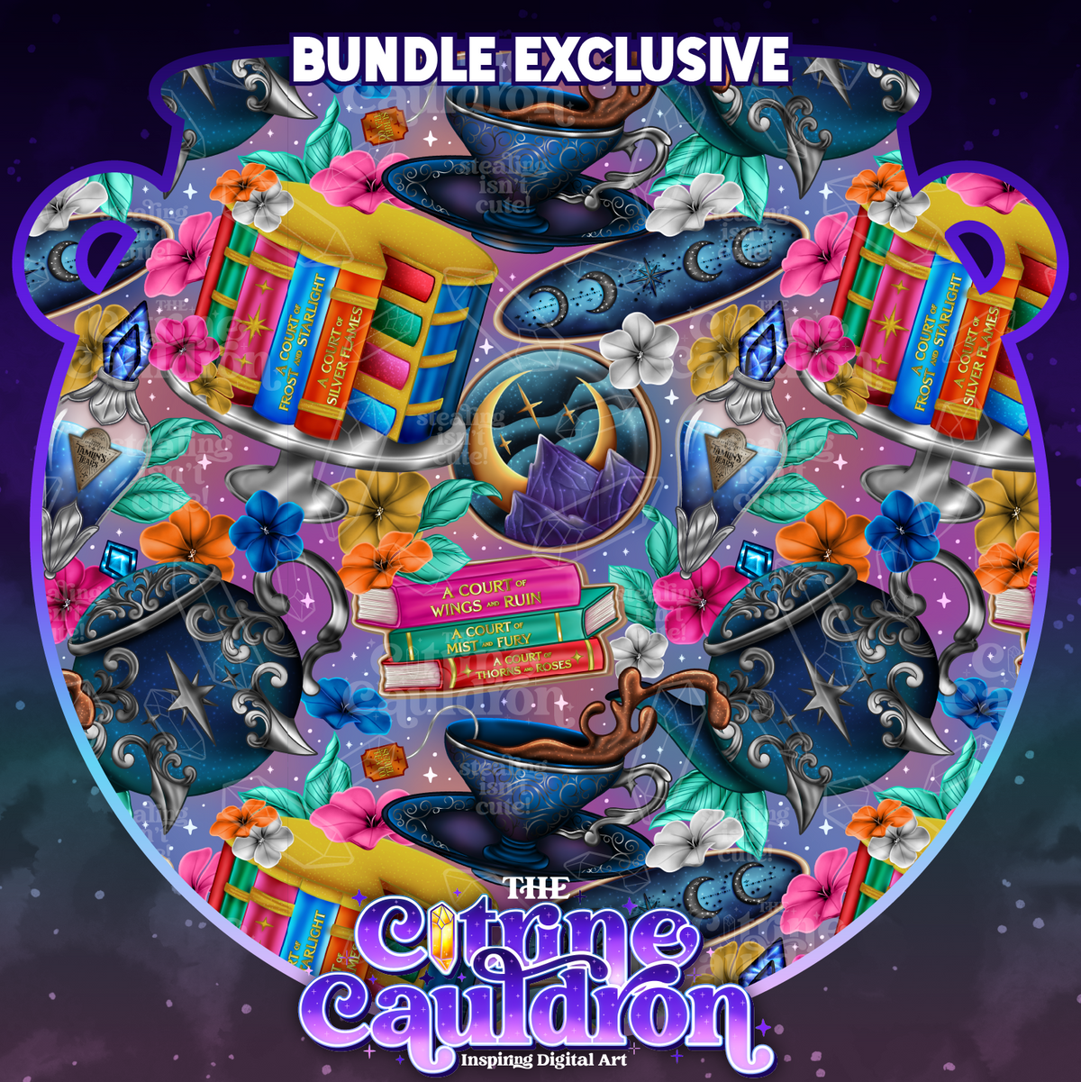 Stardust Sample Collection Stardust Complete Collection - Seamless & PNG Bundle - SMALL SHOPS ...