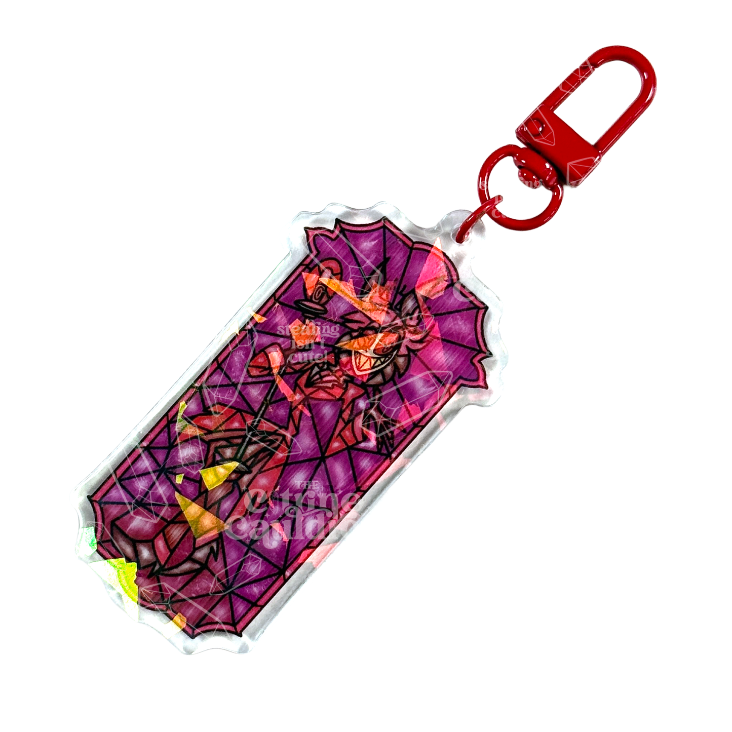 Has Been Glass Radio Demon - Holographic Acrylic Keychain