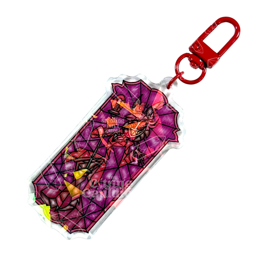 Has Been Glass Radio Demon - Holographic Acrylic Keychain