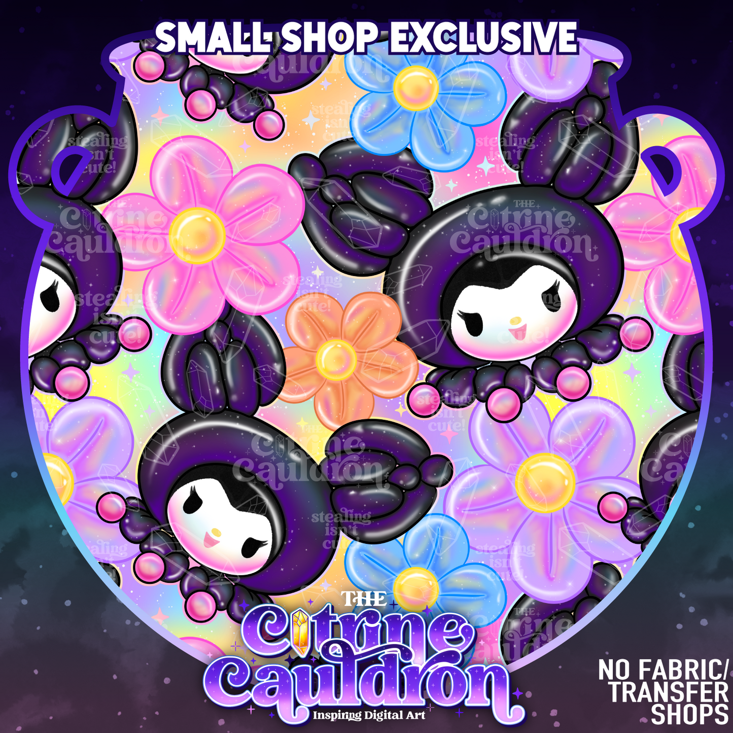 Hello Balloon Rainbow - Seamless - SMALL SHOP