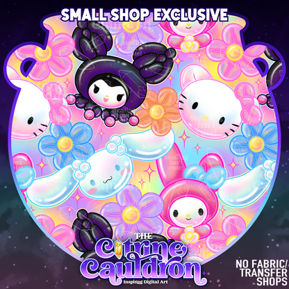 Hello Balloon Rainbow - Seamless - SMALL SHOP