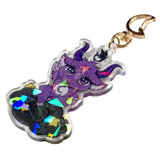 Moon Baphy - Holographic Acrylic Keychain