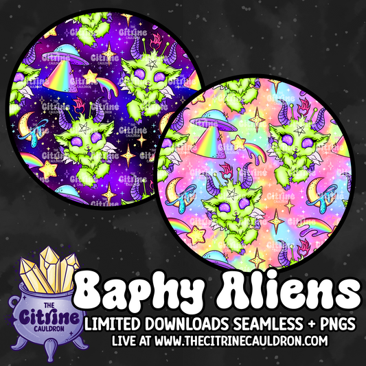 Baphy Aliens - Seamless