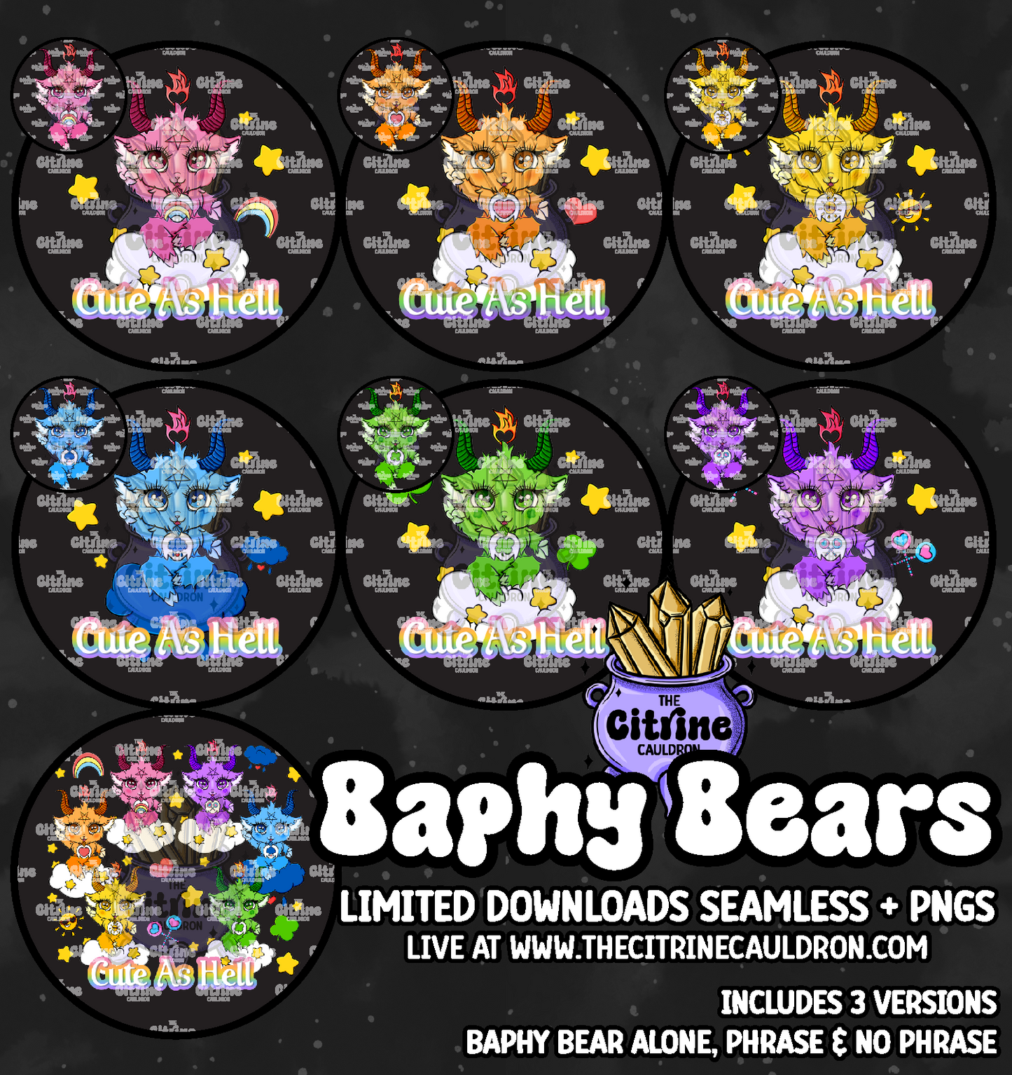 Baphy Bears Care - Sublimation PNG
