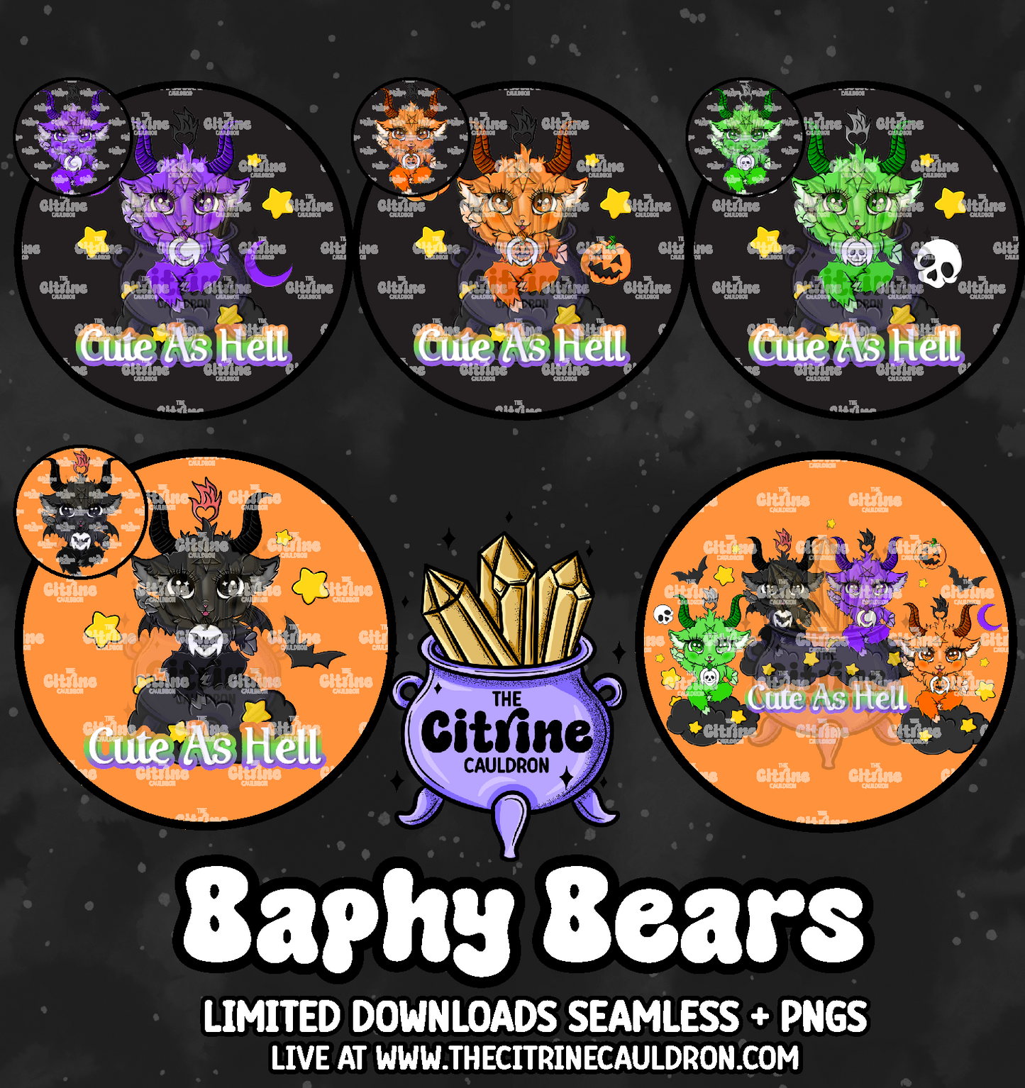 Baphy Bears Hallow - Sublimation PNG
