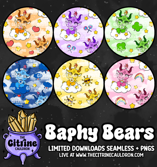 Baphy Bears Monotone - Seamless