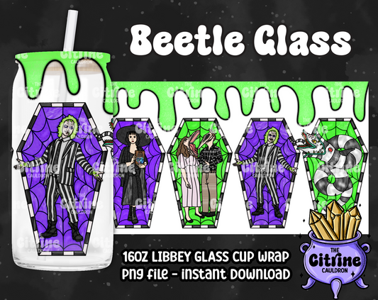 Beetle Glass - PNG Wrap for Libbey 16oz Glass Can