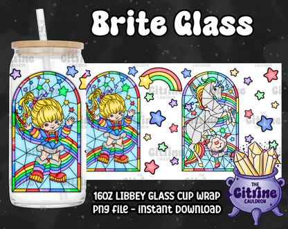 Brite Glass - PNG Wrap for Libbey 16oz Glass Can