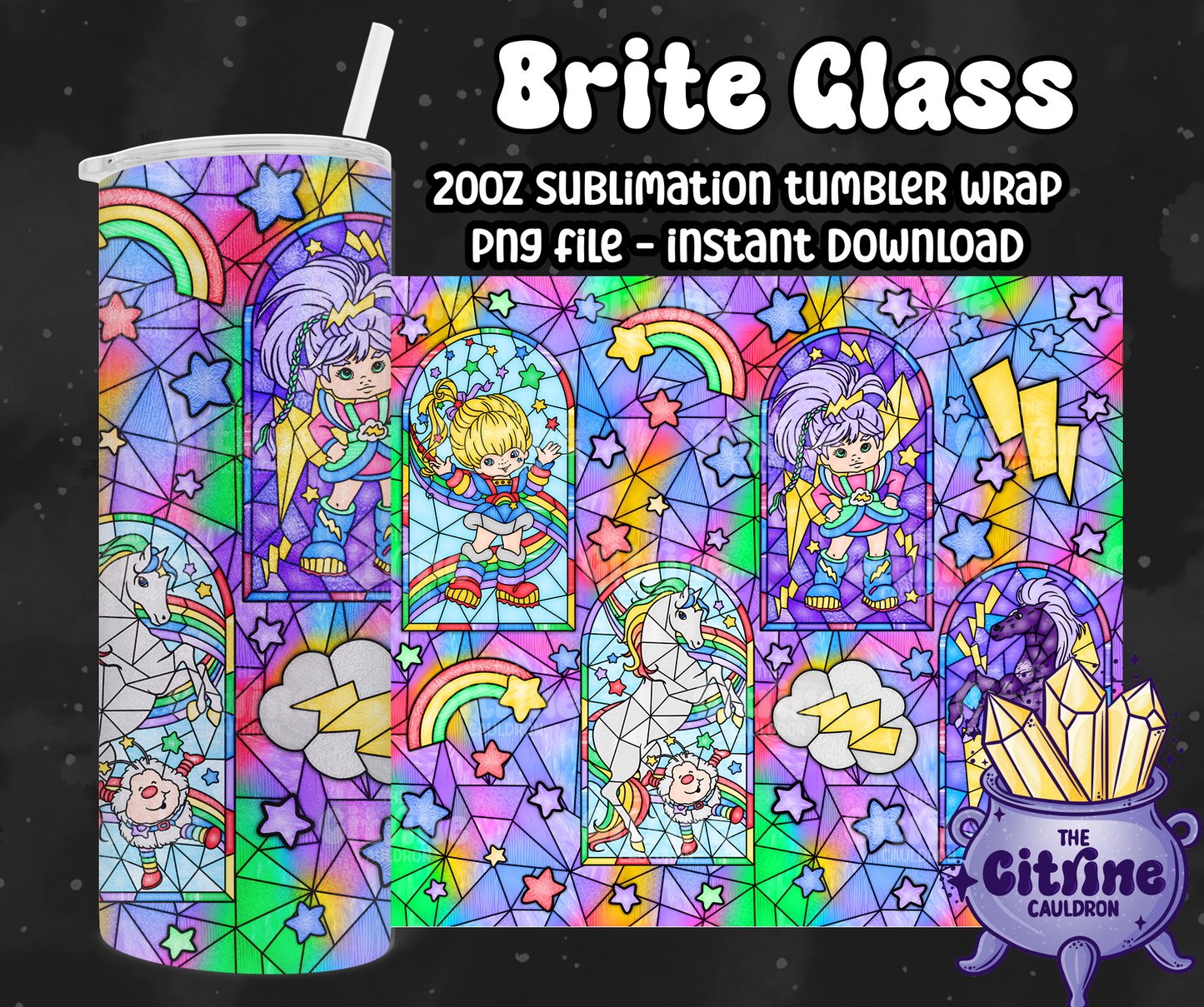 Brite Glass - PNG Wrap for Sublimation 20oz Tumbler
