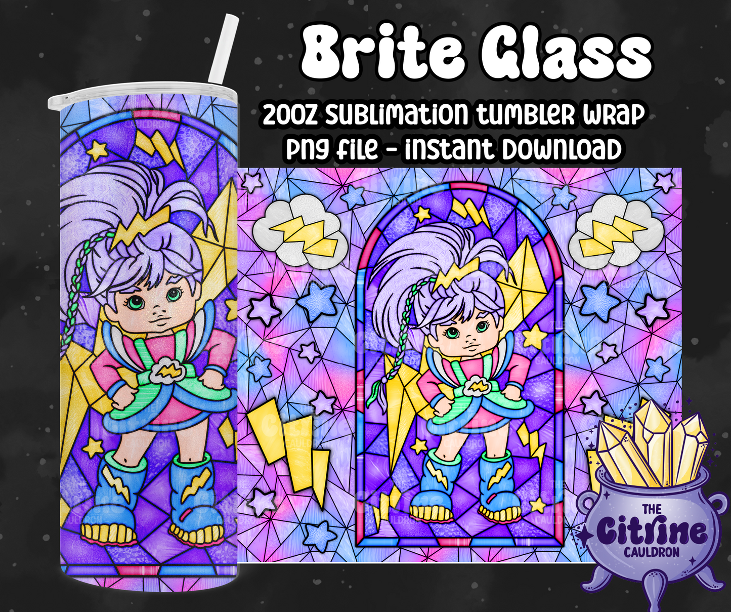 Brite Glass - PNG Wrap for Sublimation 20oz Tumbler