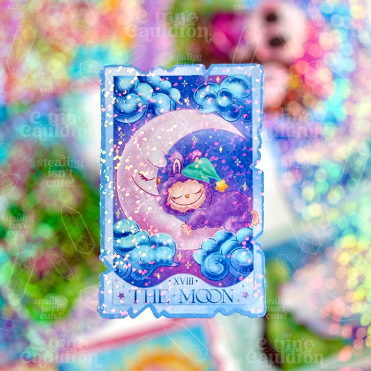 Labubu Tarot The Moon - Sticker
