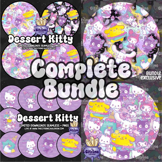 Dessert Kitty Collection - Seamless & PNG Bundle