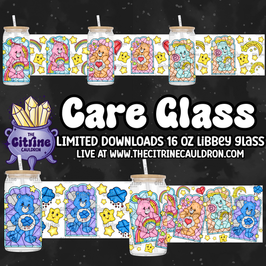 Care Glass - PNG Wrap for Libbey 16oz Glass Can