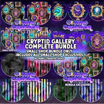 Cryptid Gallery Collection - Seamless & PNG Bundle SMALL SHOP