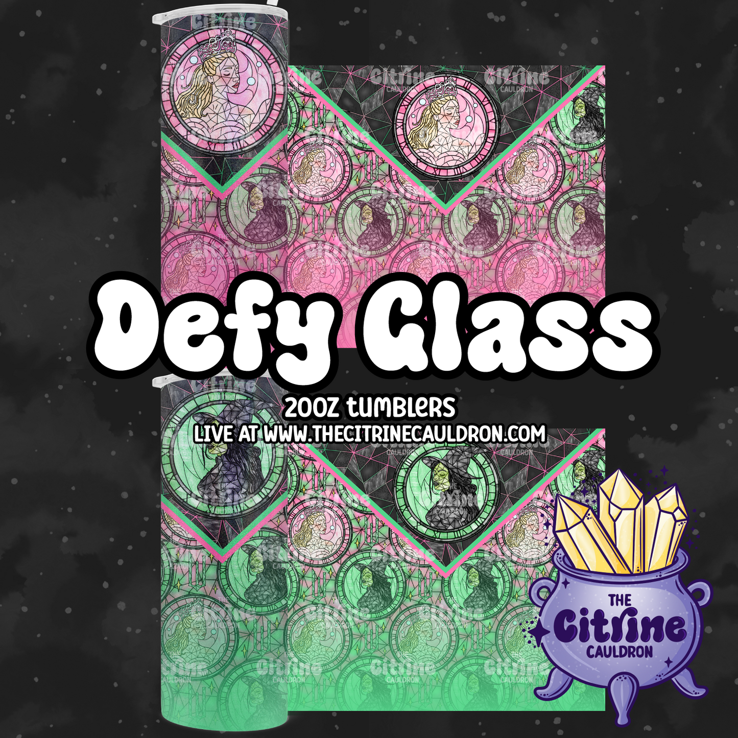 Defy Glass - PNG Wrap for Sublimation 20oz Tumbler