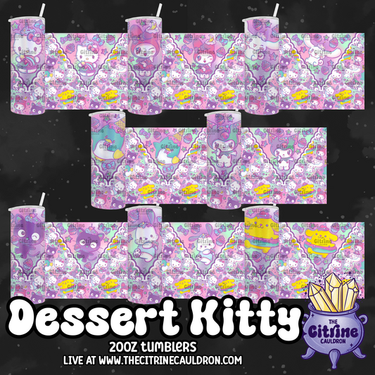 Dessert Kitty - PNG Wrap for Sublimation 20oz Tumbler