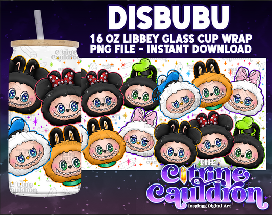 Disbubu - PNG Wrap for Libbey 16oz Glass Can