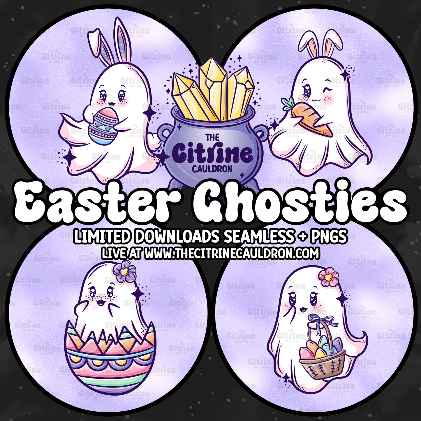 Easter Ghosties - Sublimation PNG