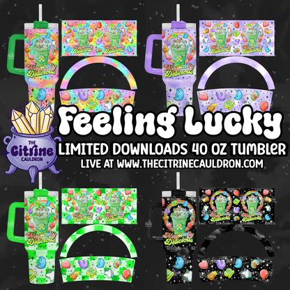 Feeling Lucky - PNG Wrap for Sublimation 40oz Tumbler