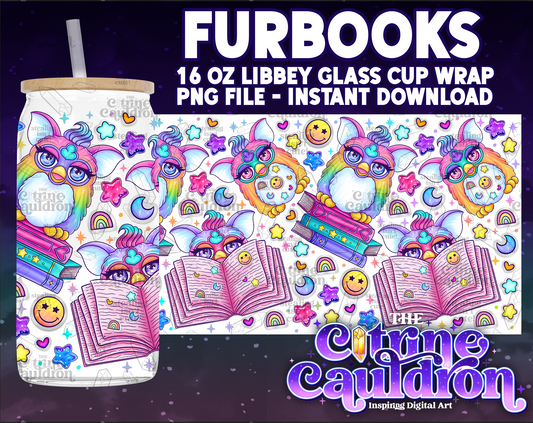 Furbooks - PNG Wrap for Libbey 16oz Glass Can