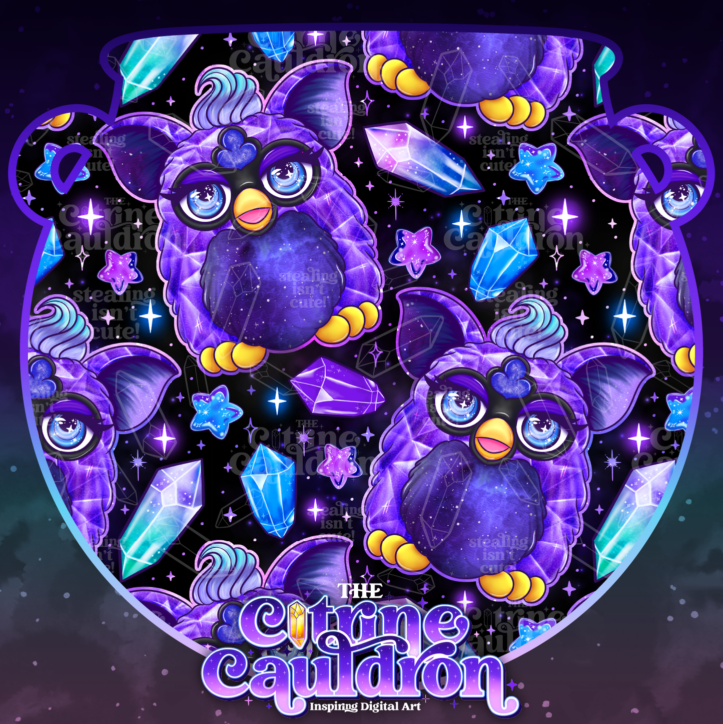 Crystal Furb Galaxy - Seamless