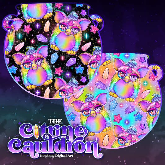 Crystal Furb Rainbow - Seamless