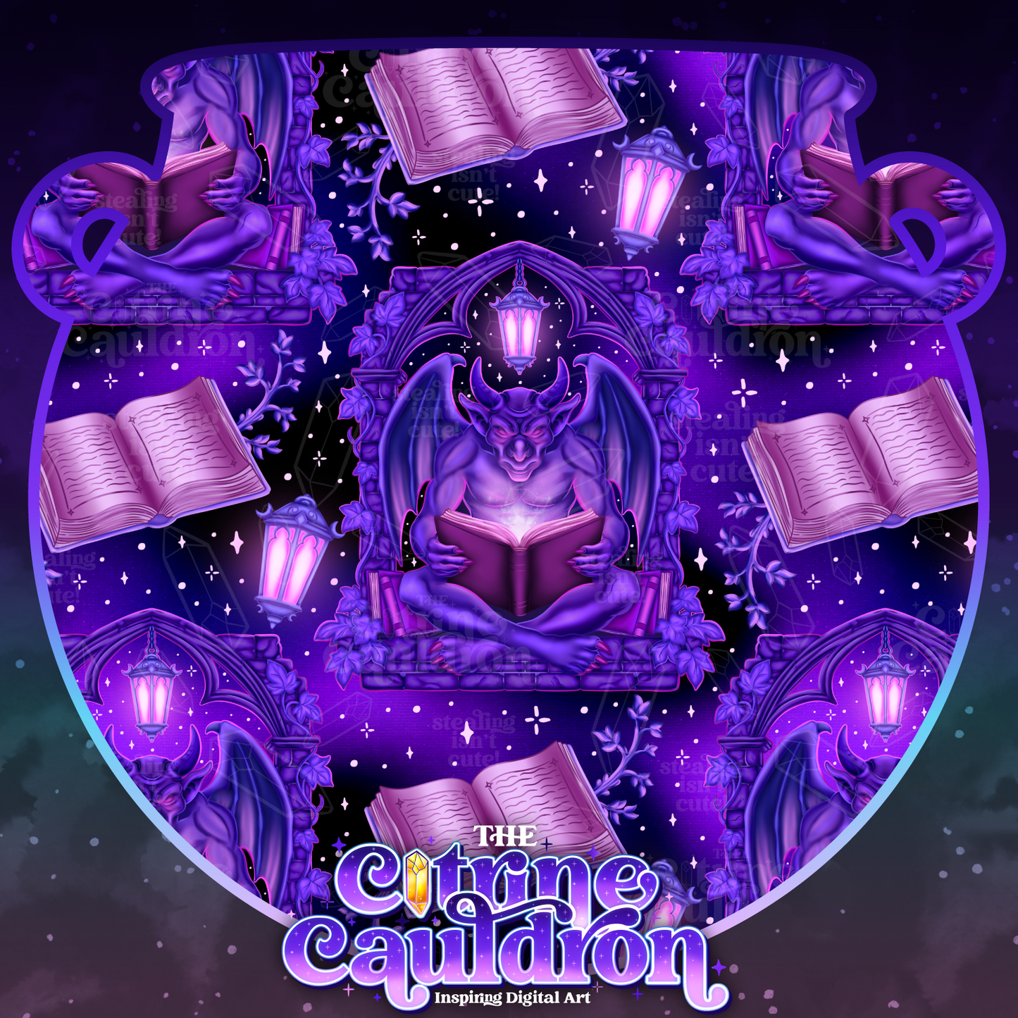 Gargoyle's Grimoire - Seamless