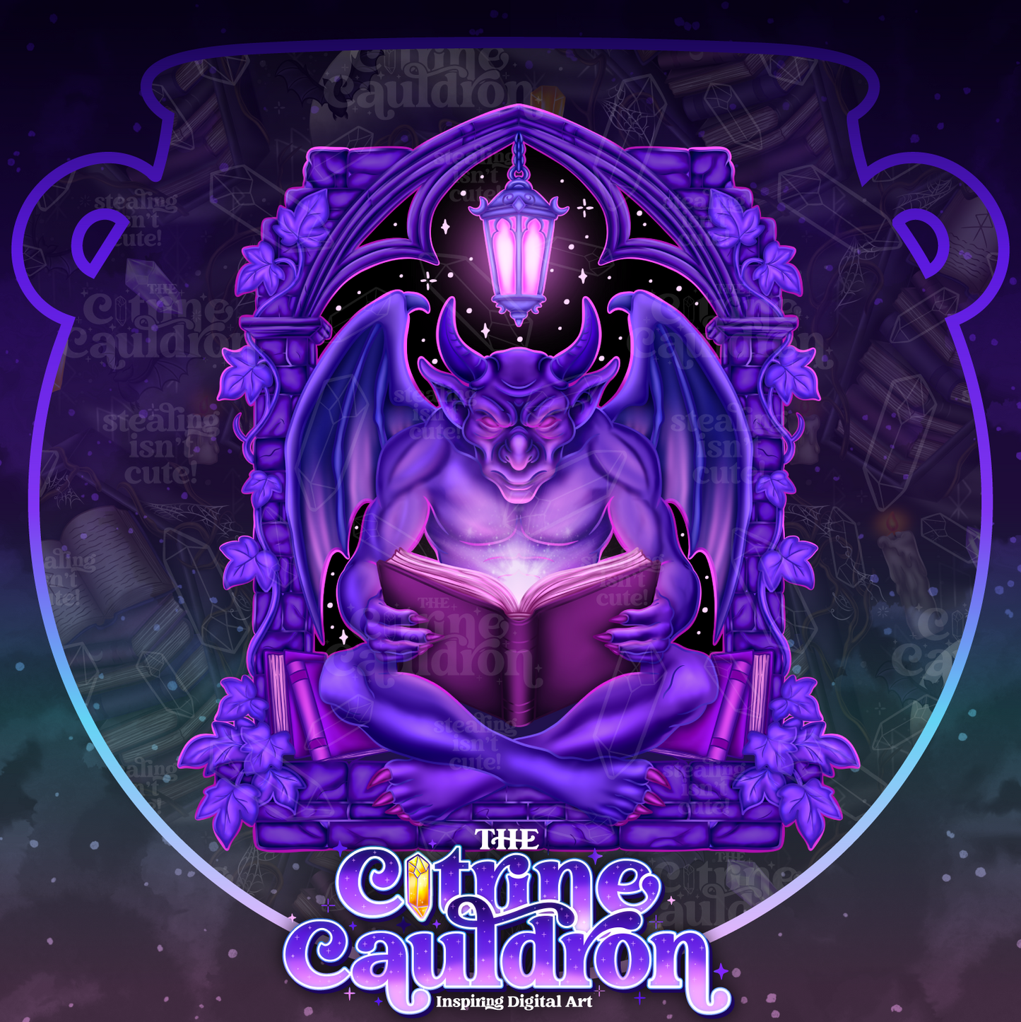 Gargoyle's Grimoire - Sublimation PNG