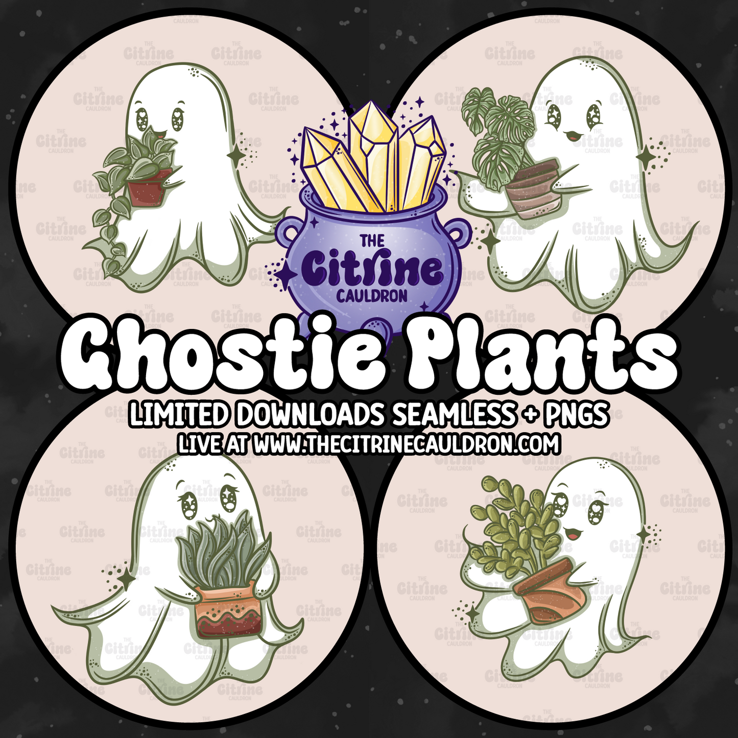 Ghostie Plants - Sublimation PNG