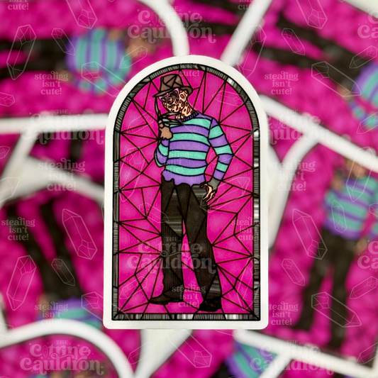 Horror Glass Fred - Sticker