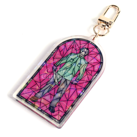 Horror Glass Jason - Holographic Acrylic Keychain