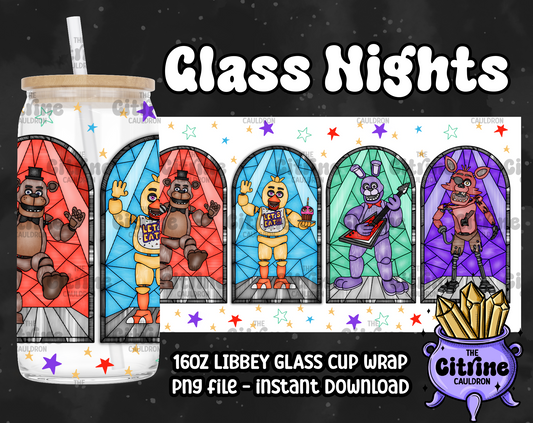 Glass Nights - PNG Wrap for Libbey 16oz Glass Can