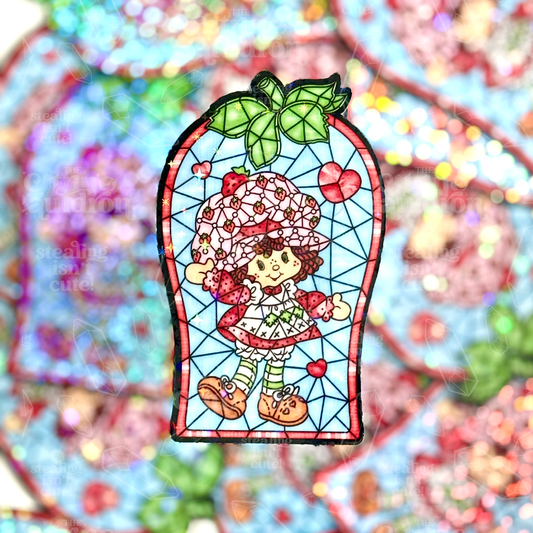 Strawberry Glass - Sticker