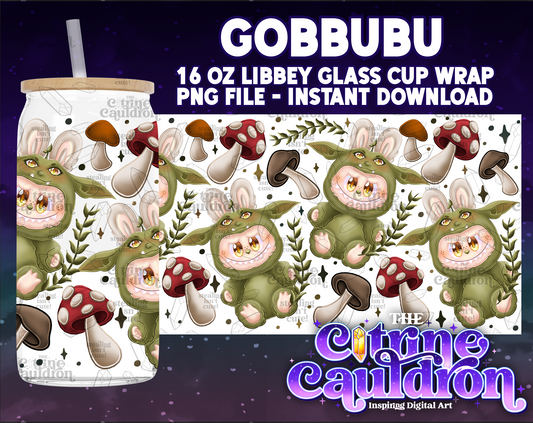 Gobbubu - PNG Wrap for Libbey 16oz Glass Can