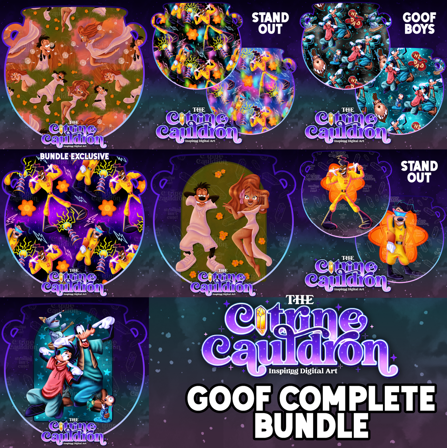 Goof's Complete Collection - Seamless & PNG Bundle