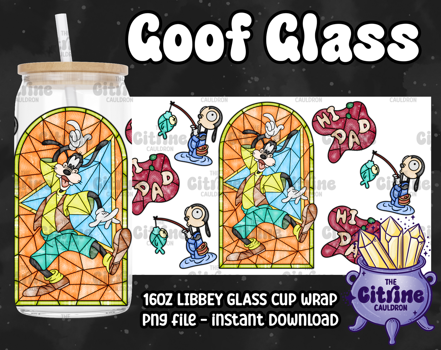Goof Glass - PNG Wrap for Libbey 16oz Glass Can