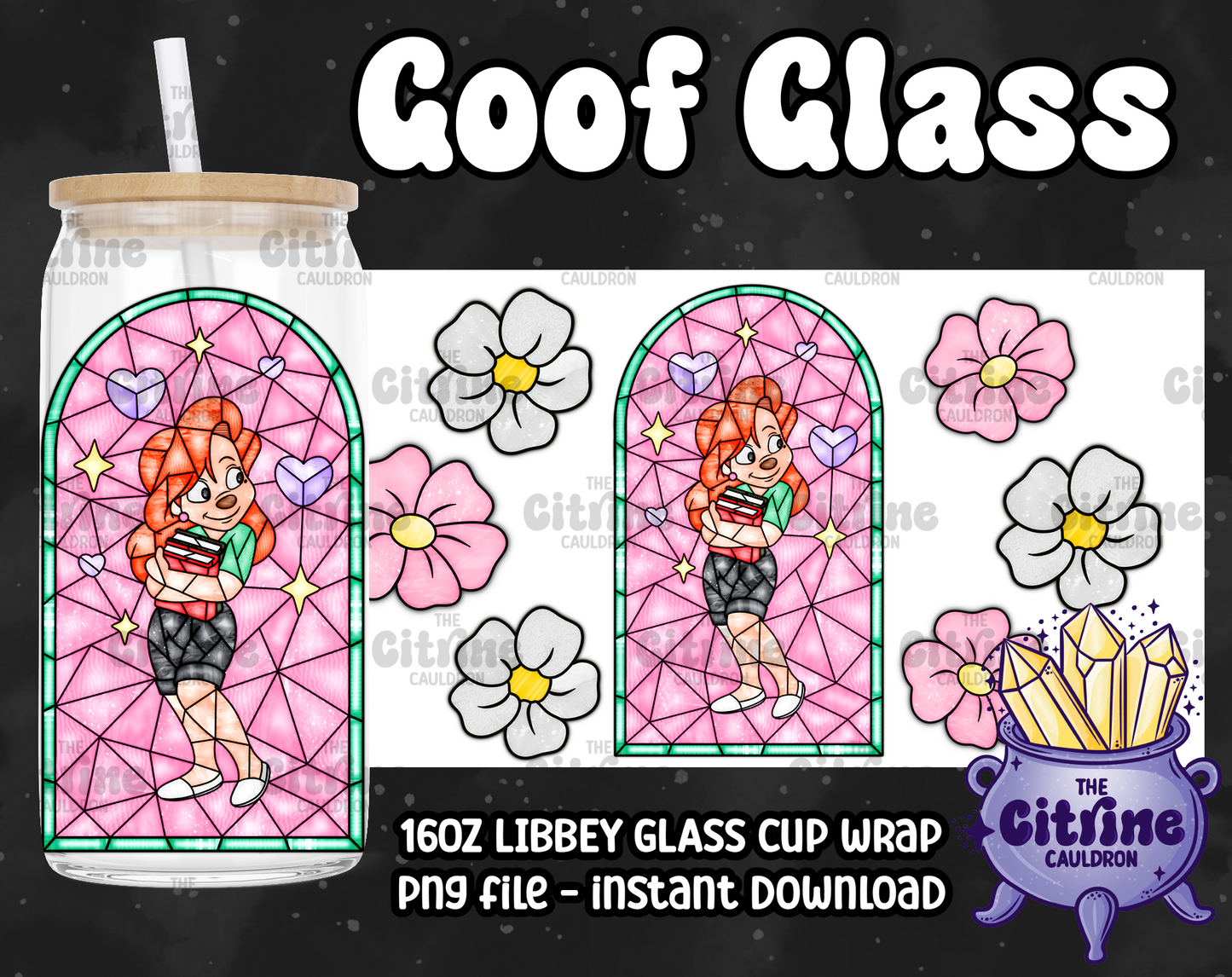 Goof Glass - PNG Wrap for Libbey 16oz Glass Can
