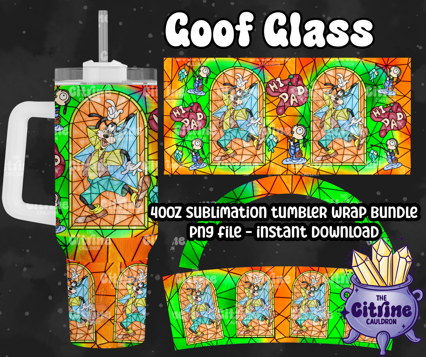 Goof Glass - PNG Wrap for Sublimation 40oz Tumbler