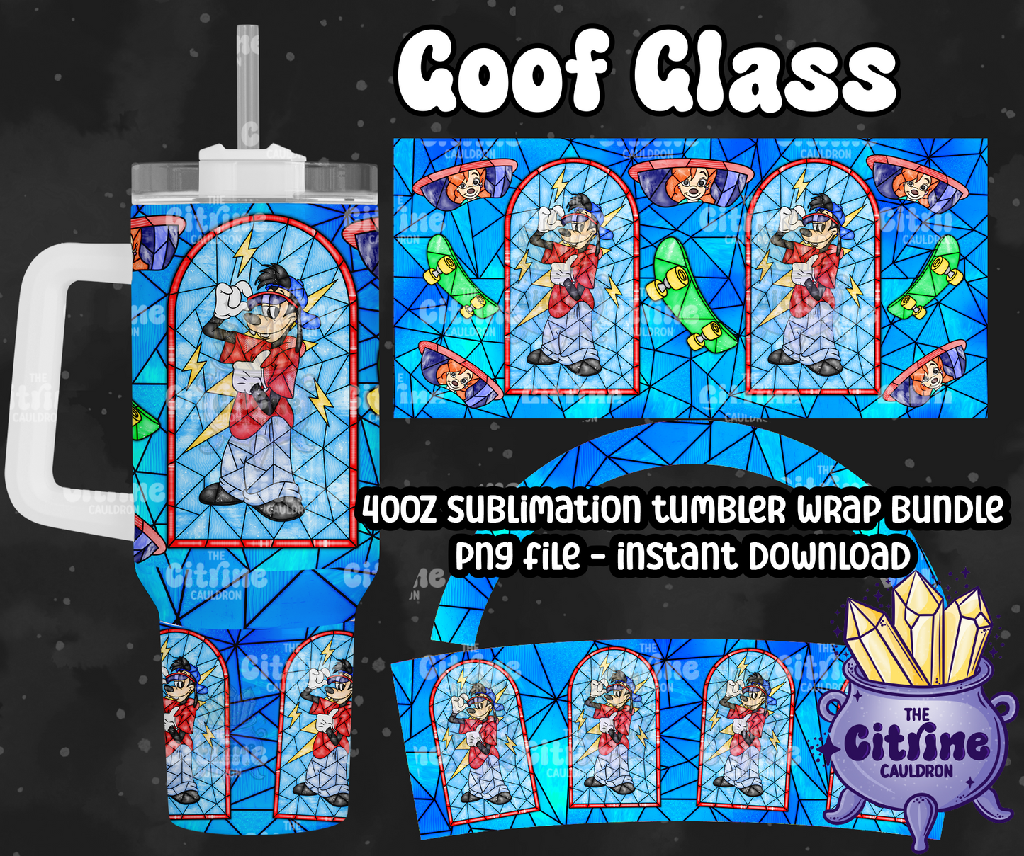 Goof Glass - PNG Wrap for Sublimation 40oz Tumbler