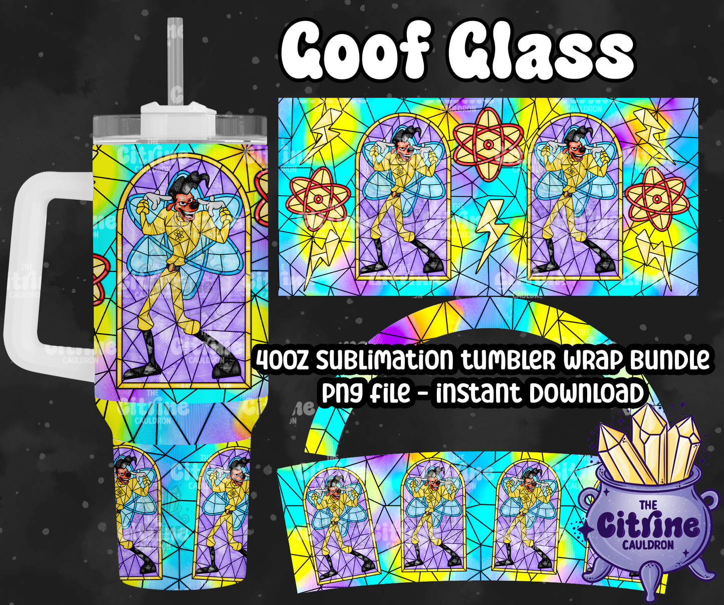 Goof Glass - PNG Wrap for Sublimation 40oz Tumbler