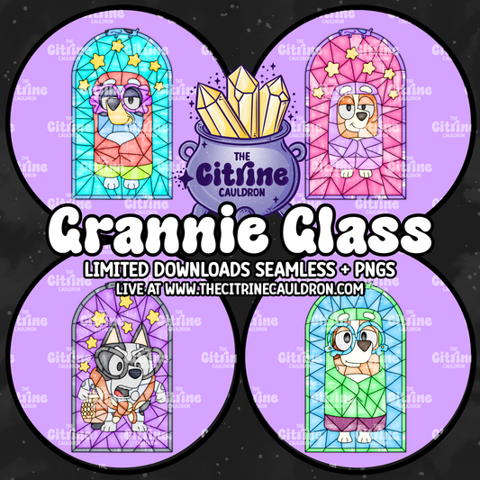 Grannie Glass - Sublimation PNG