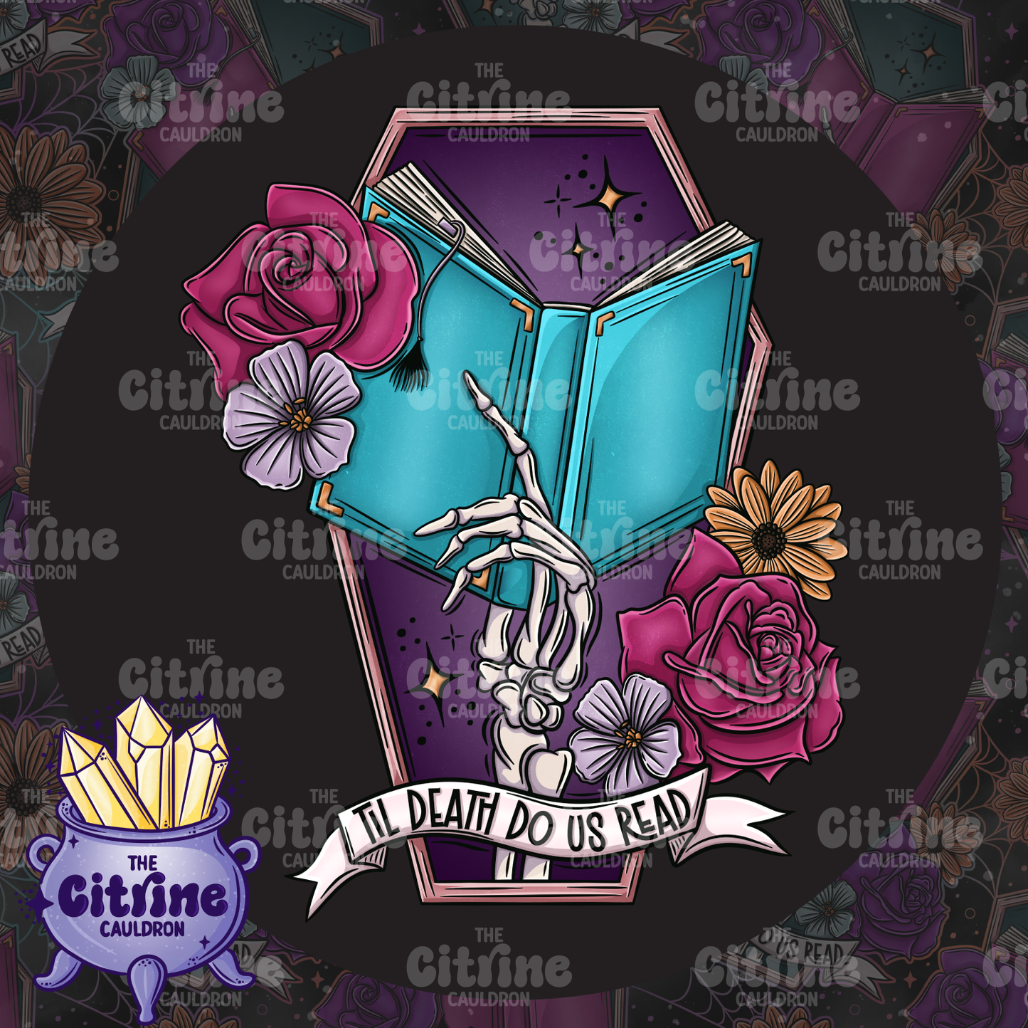 Grim Reader - Sublimation PNG