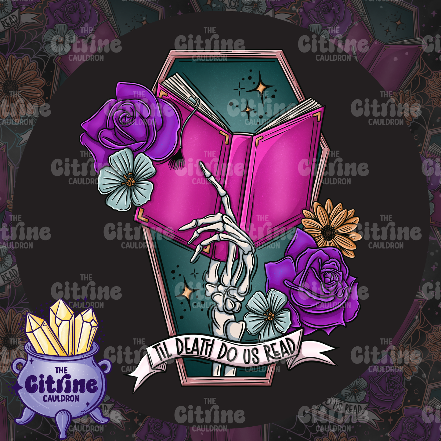 Grim Reader - Sublimation PNG